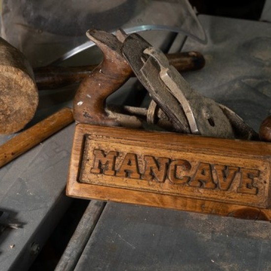 Wooden Engraved Mancave Door Plaque