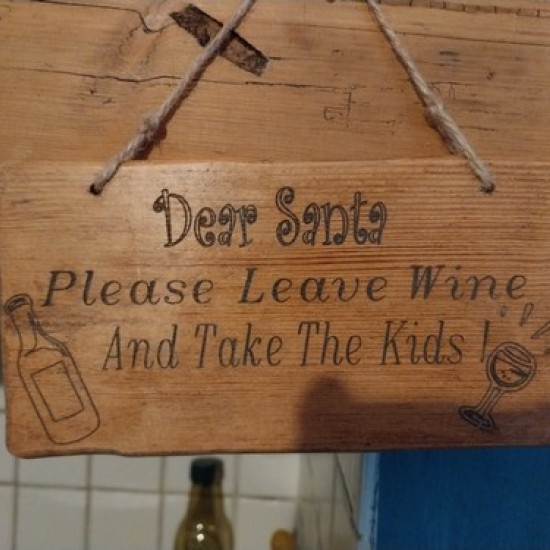 Charming Wooden Christmas Sign - Add Whimsy to Your Holiday Decor!