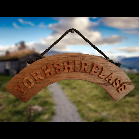 Yorkshirelass Hanging Sign