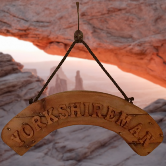 Rustic Hanging Yorkshireman Sign