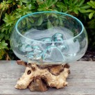 Molten Glass on Wood - Open Lrg Bowl