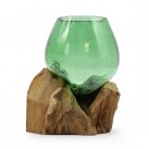 Recycled-Beer-Bottles---Small-Bowl-on-Wood