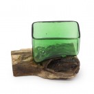 Recycled-Beer-Bottles---Square-Bowl-on-Wood